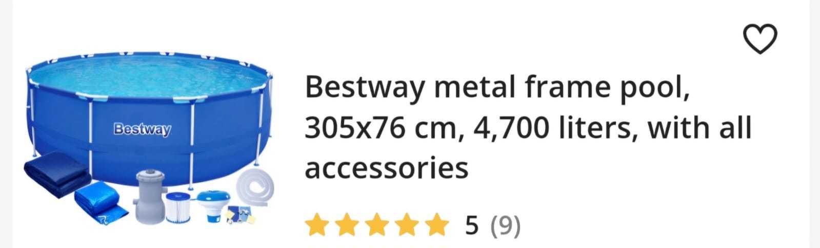 Piscina Bestway Steel Pro 305 x 76 cm