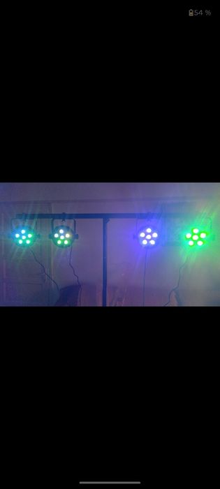 Fun Generation Light Stand, 6 Fun Generation USB PartyPar 6 RGB