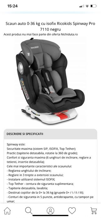 Scaun auto RicoKids