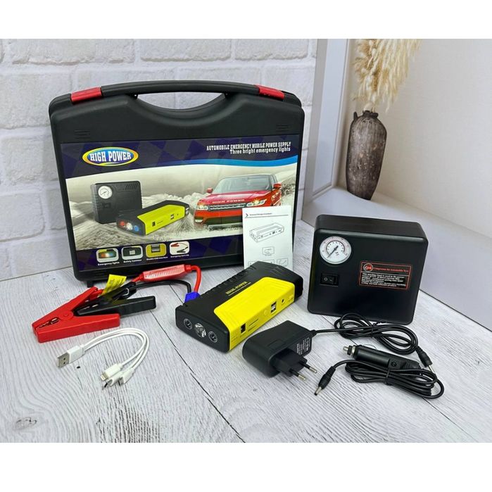 Пусковой ток аккумулятор поуер банк для авто компрессор  прикуриватель