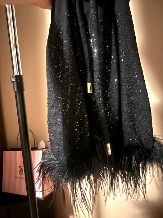 Официална рокля Roberto  Cavalli  с щраусови пера