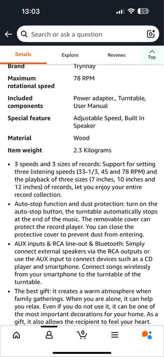 Грамофон Trynnay