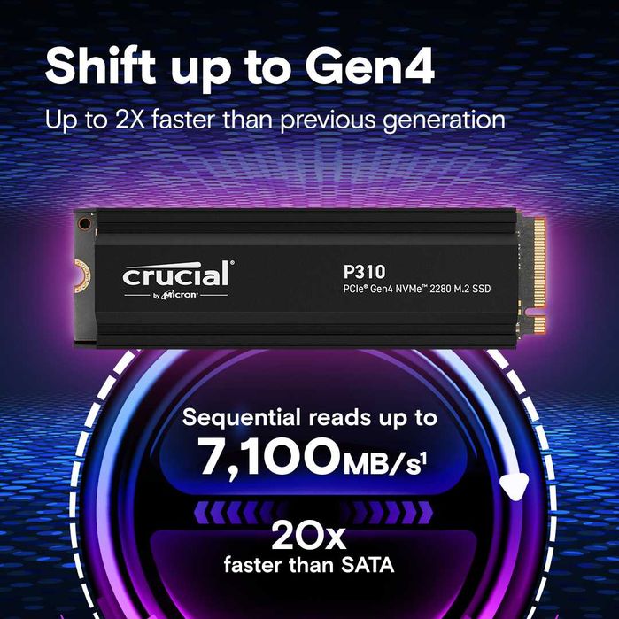 ssd crutial p310 4tb до 7100 МБ/с