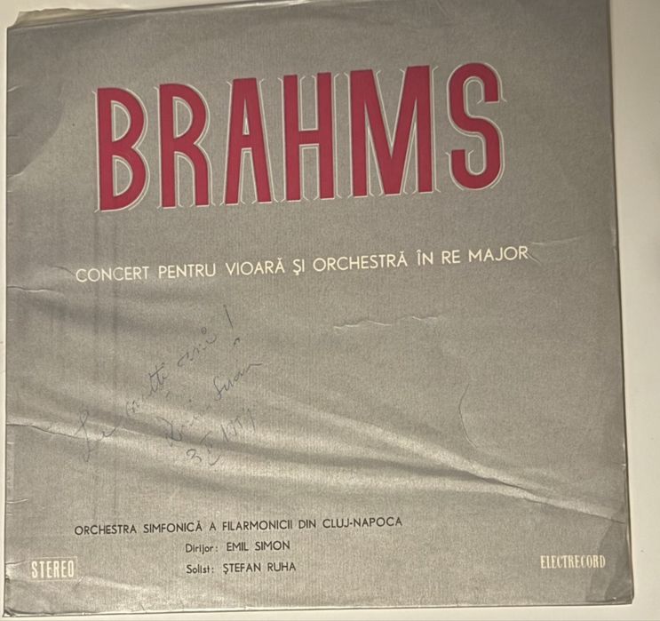 Brahms - Concert pentru vioară și orchestră în Re major vinil