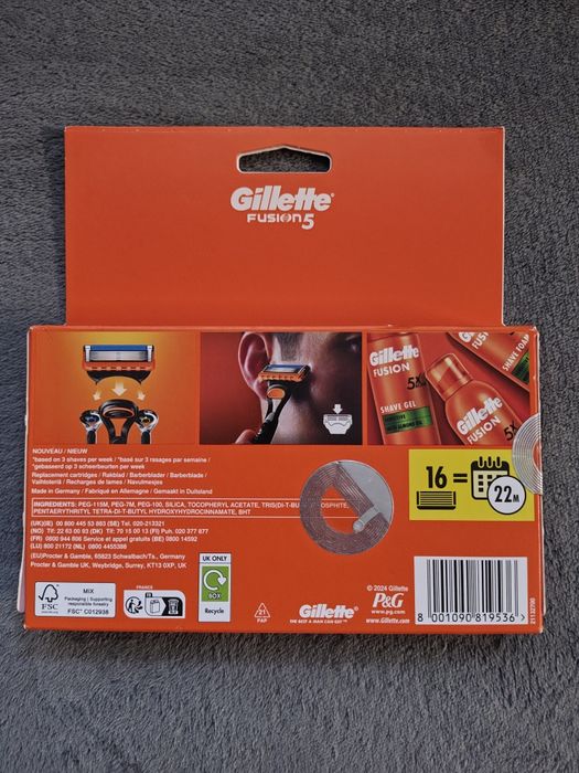 Lame/Rezerve Gillette Mach3, Fusion, Proglide