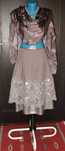 Fustă GREJ din bumbac+satin 100% natural_brand “Styles by steps”