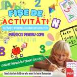 Fișe educative [2-7 ani] PDF – Alfabet, Numere, Activități