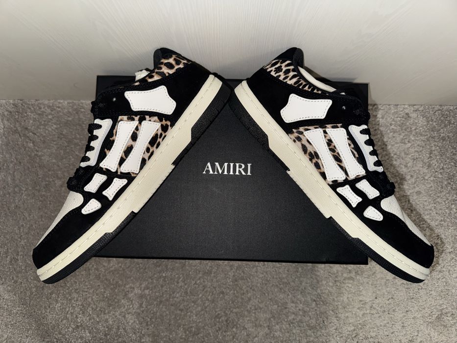 Amiri Leopard Skel Top Low