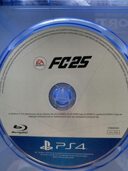 Vand fc 25..mi am luat 26…jocul merge perfect pentru ps 4