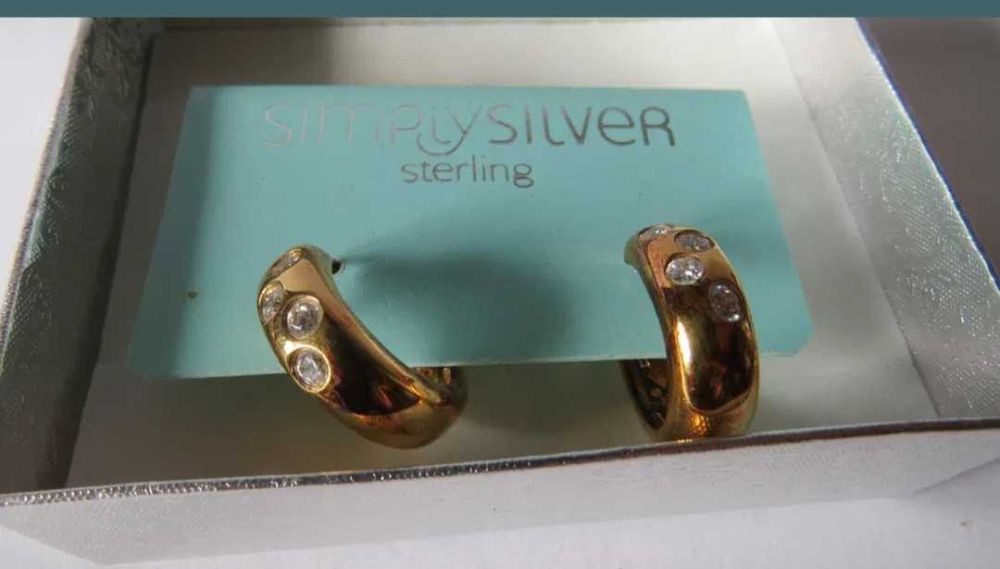 argint 925, placati cu aur 18k