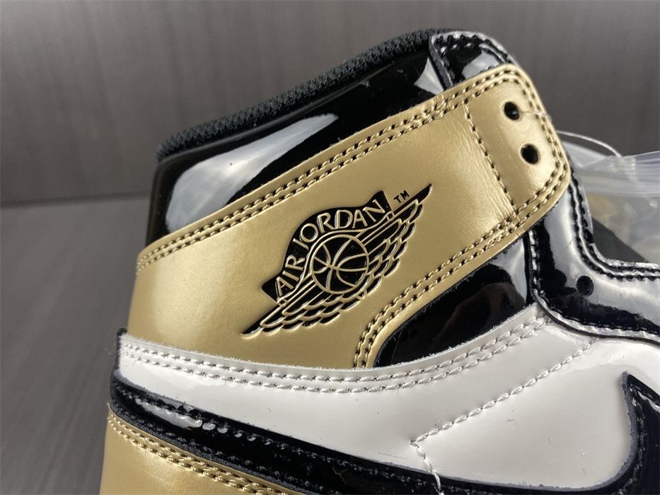 Air Jordan 1 Retro High Patent Gold TOE  NRG