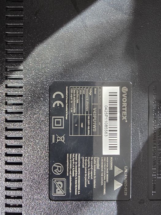 Tv Smart Vortex V43PU1WS placa de baza