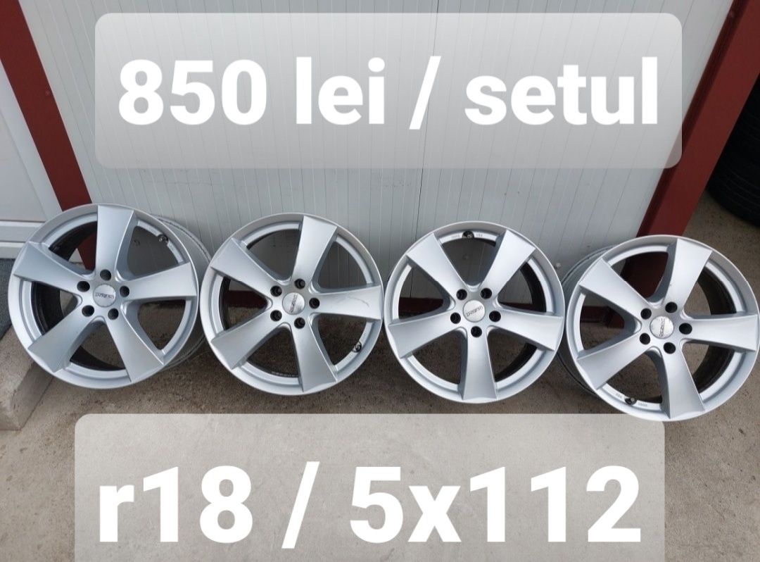 Jante aluminiu r18/ Vw/Audi/Skoda/Seat/Mercedes/ 5x112/ ET 38
