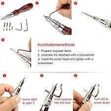 кожарски, сарашки регулируем резец за канал на кожа 2 вида,