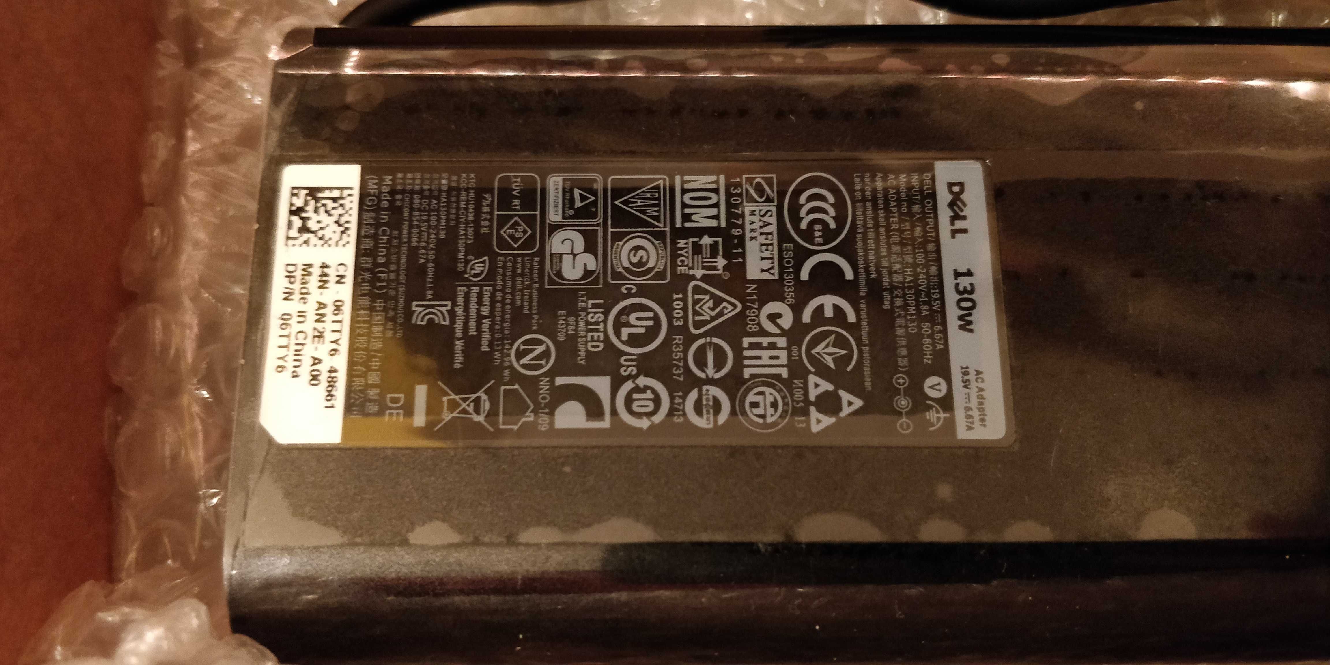 Incarcator laptop Dell original nou, 130W mufa subtire cu pin 4.5x3 mm