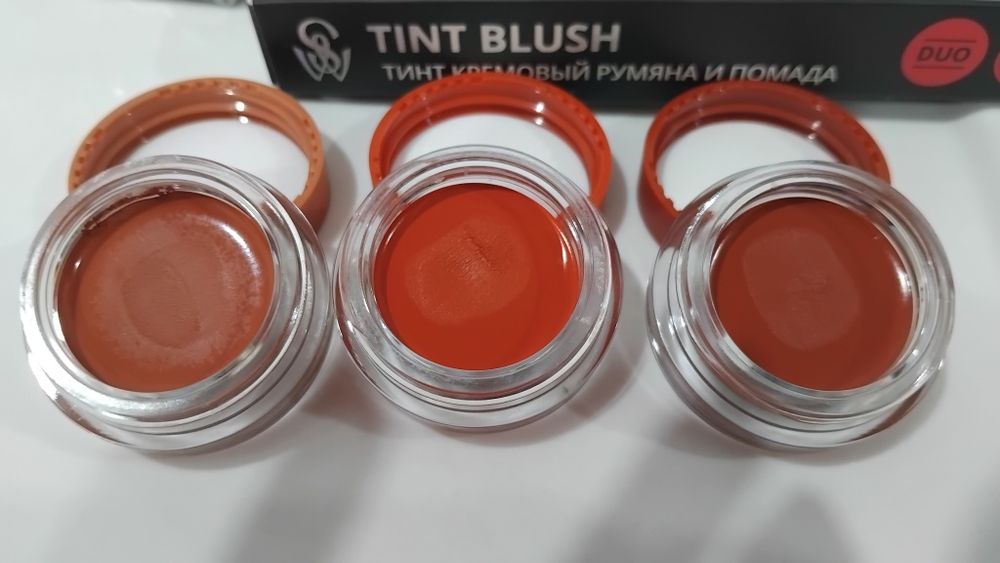 Тинт,румяна,помада 3в 1.