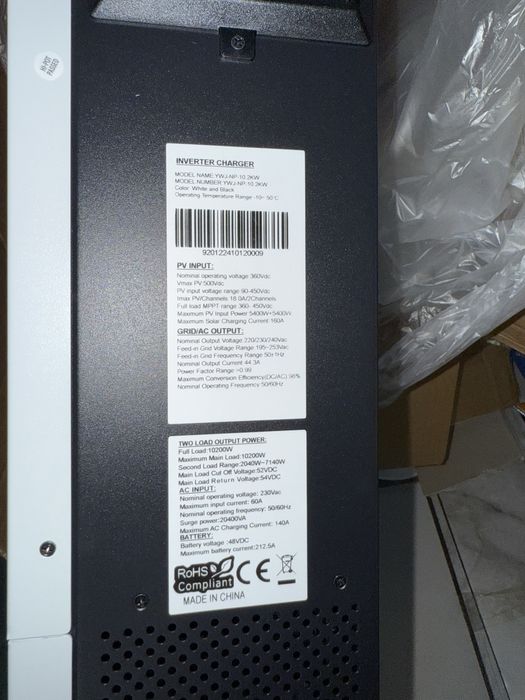 Инвертор гибридный 10 квт wifi Gibrid invertor 10 kw