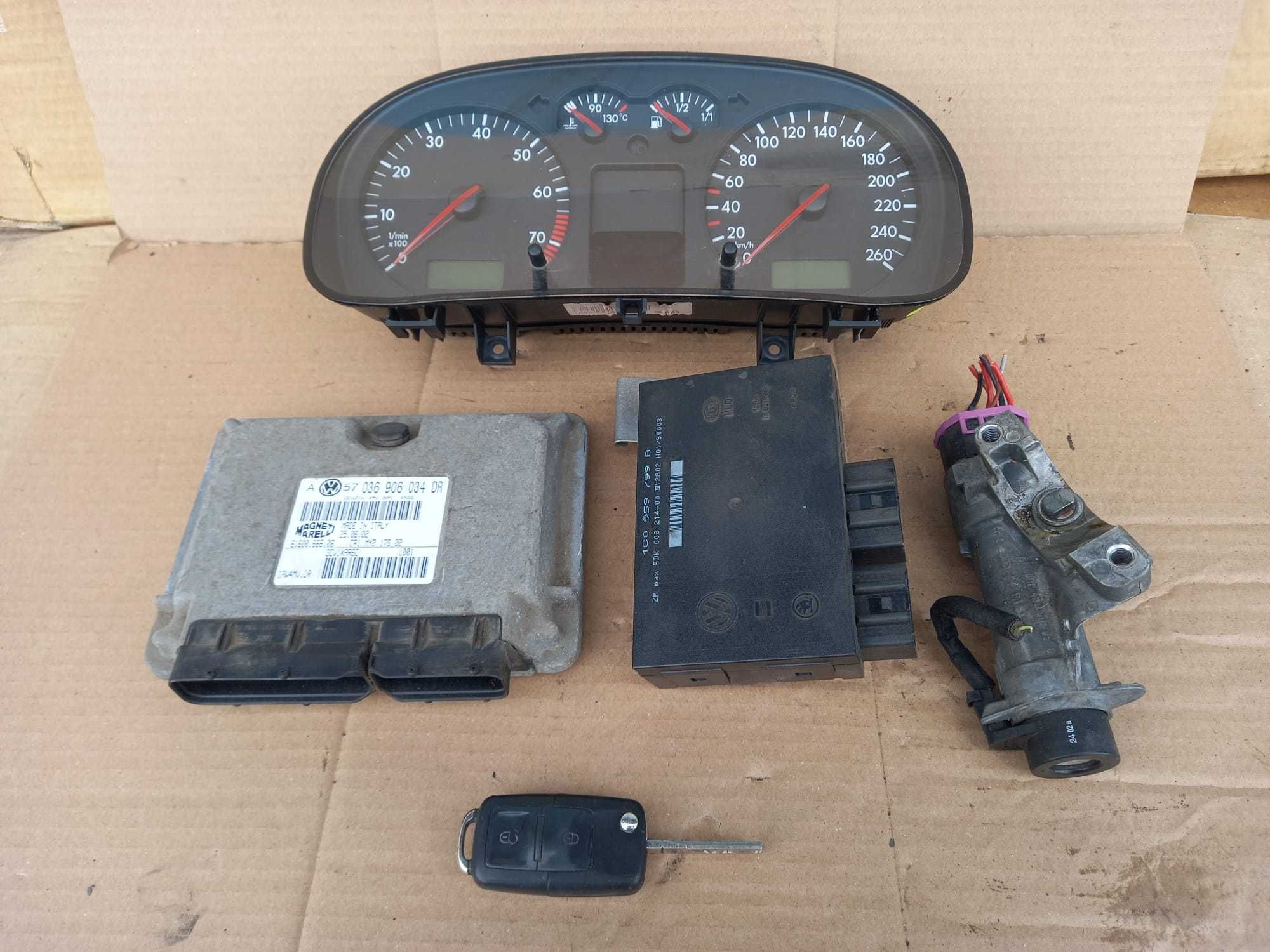 Vw Golf 4 kit pornire complet, cu contact ecu ceas minidot 1,6 16v BCB