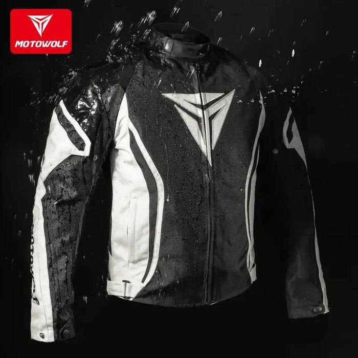 Geaca moto impermeabila cu mesada detasabila pentru iarna Motowolf