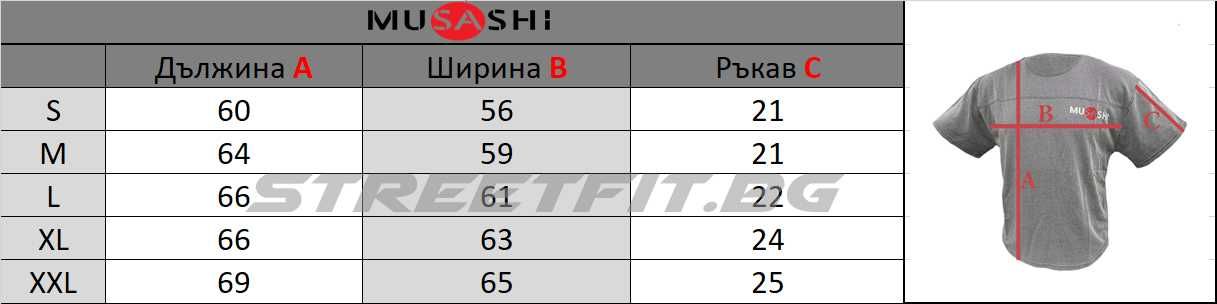 Musashi - фитнес долнище, ректоп и къси гащета