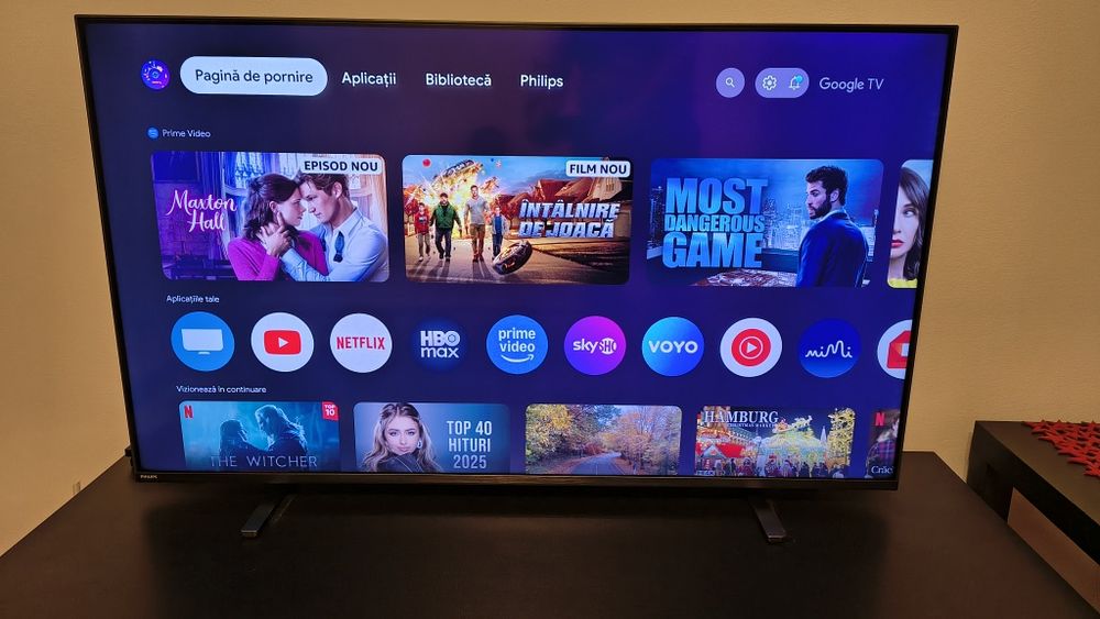 Televizor Philips AMBILIGHT tv LED 50PUS8518, 126 cm, Google TV, 4K