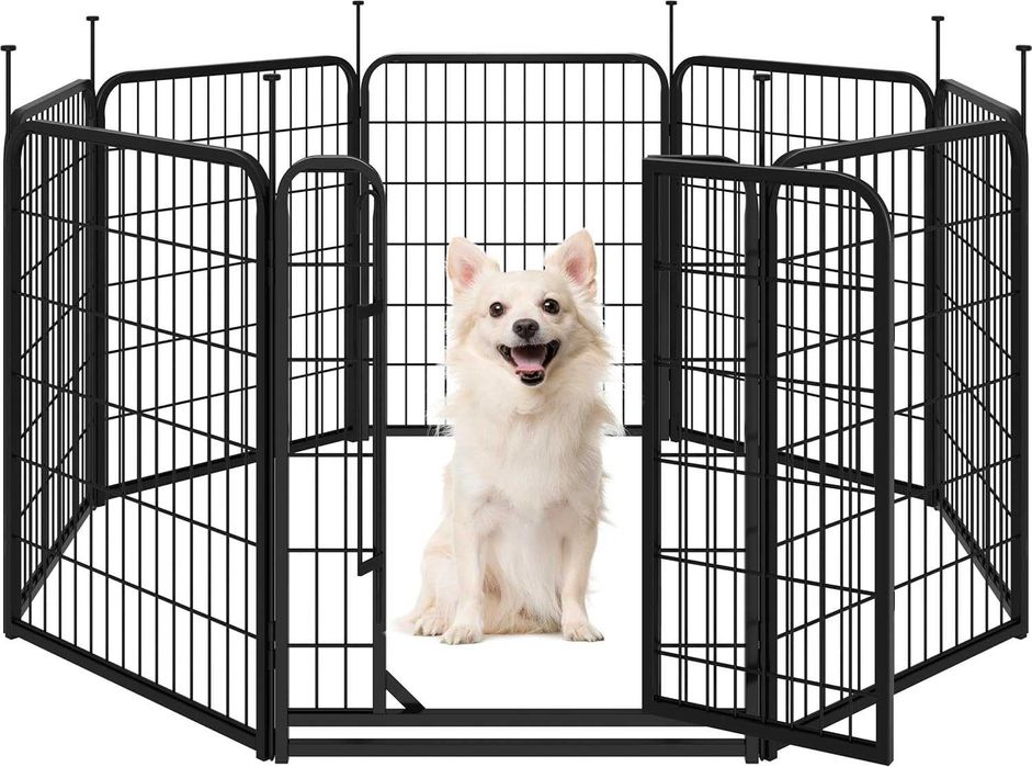 Tarc/boxă modulară din 8 panouri metalice de 80 cm inaltime