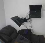Suport dublu VESA 100x100 de perete + suport laptop 17" sau tastatura