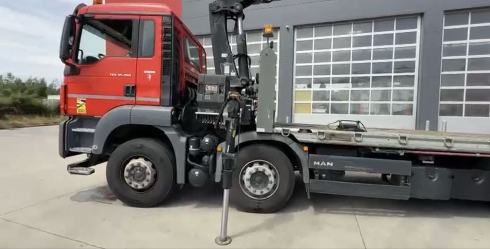 Camion MAN  macara HIAB de 5,6T an 2018 km 270 mii platforma hidrualic