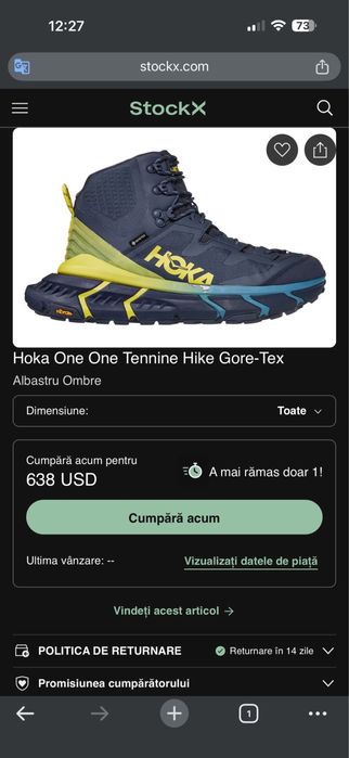 Adidasi HOKA One One Tennine Hike Gore-Tex