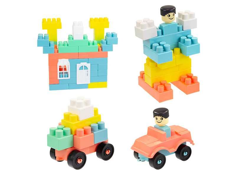 НОВИ! Конструктор големи части Mochtoys Combi 200 части
