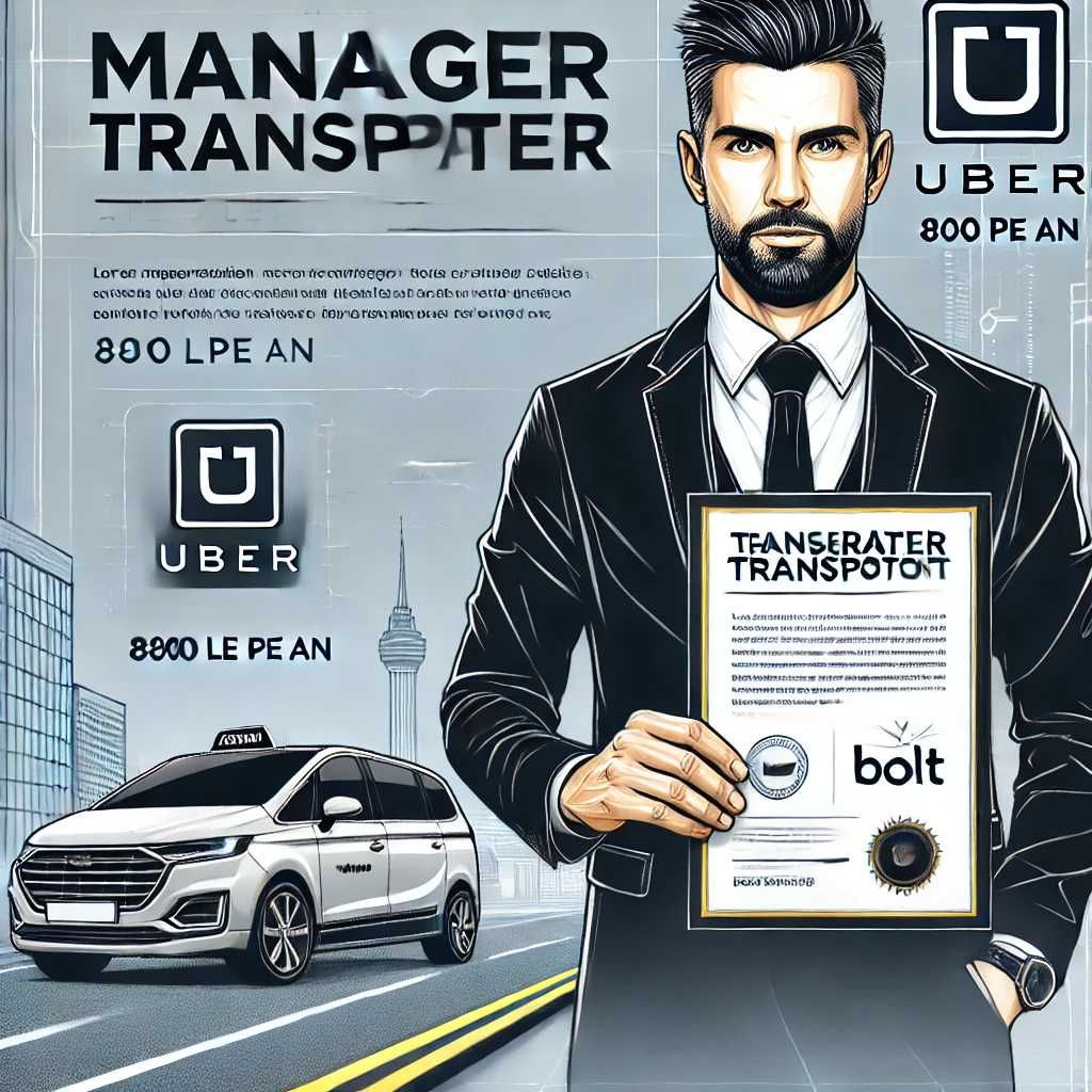 Manager transport persoane (67lei/luna) pentru Uber/Bolt/taxi,  Cluj