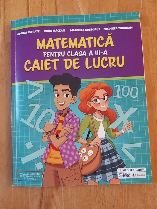 4 Carți si caiete de lucru clasa 3 , română si matematica