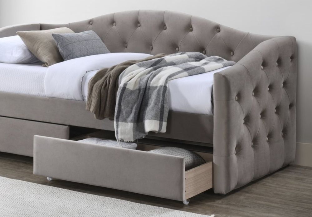 Тапицирано легло Aloha Бежово 90