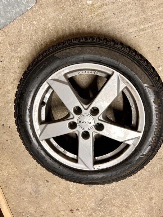 4 Roti iarna, (jante rial et42 + anvelope Hankook Dot 3924) 205/55/R16