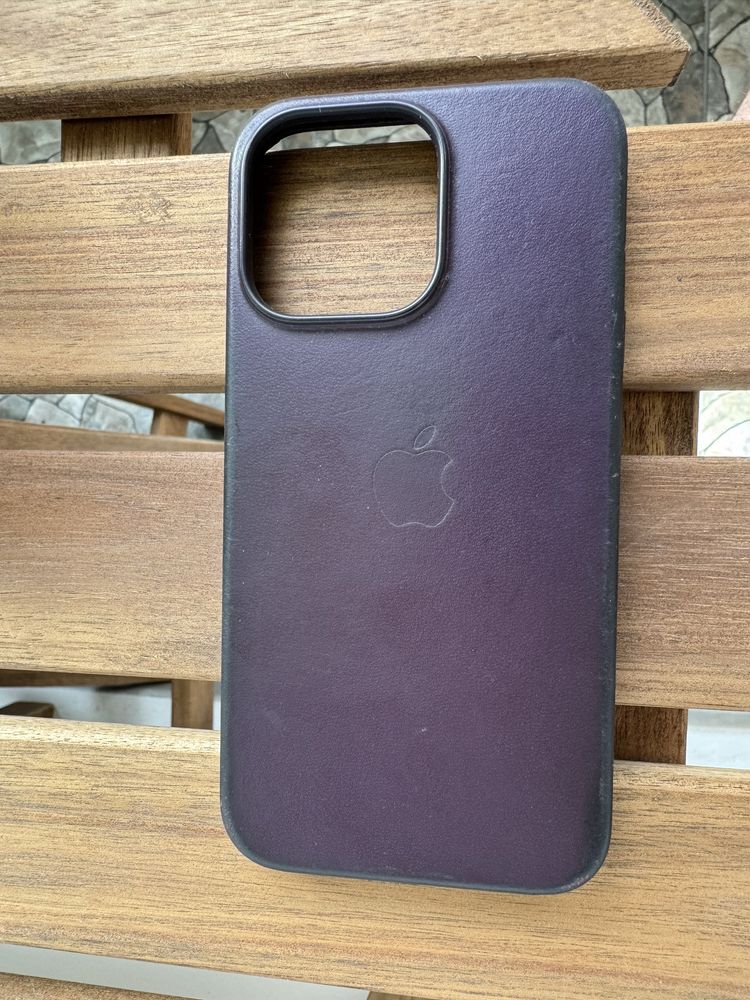 Husa Apple Leather Case Dark Cherry