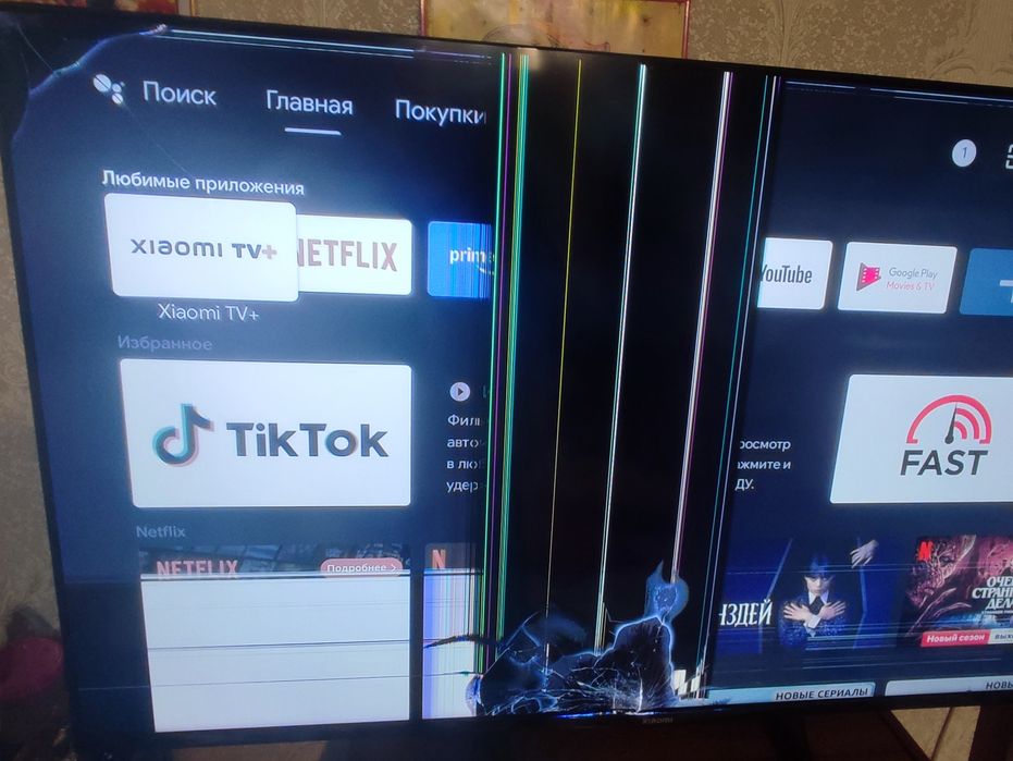 Телевизор 55 диагональ на запчасти Xiaomi Mi TV A2 L55M7-EARU