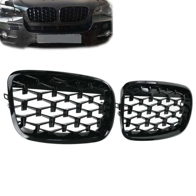 Бъбреци за BMW X5 E70 / X6 E71 (2007-2013) DIAMOND STYLE Черен гланц