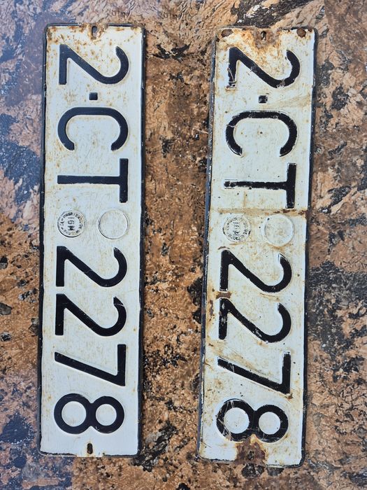 Vând numere inmatriculare vechi din perioada Comunista si Socialista