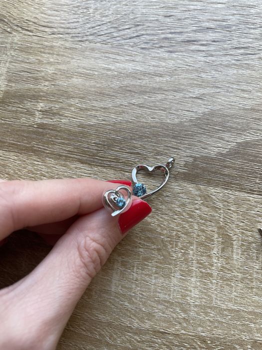 Обеци и колие посребрени