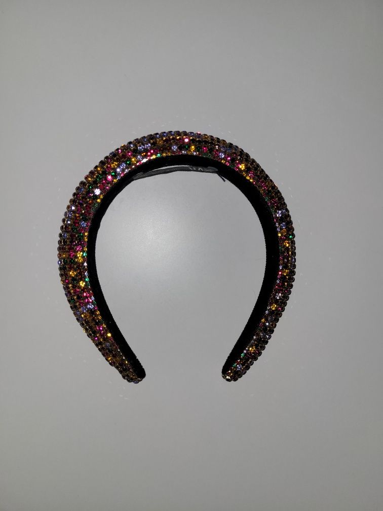 Diadema coronita Zara cu pietre multicolore