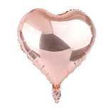 Balon folie inima ROSE GOLD 45cm - 10 lei
