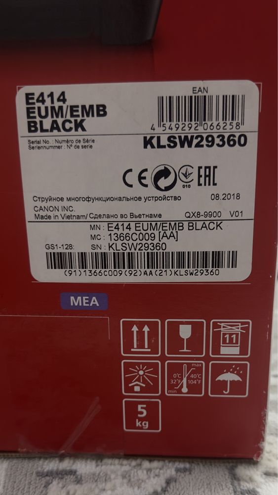 Принтер canon PIXMA E414