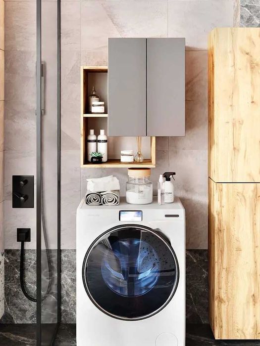 Навесной шкаф для ванной YANA ECO MEBEL — удобство и современный стиль