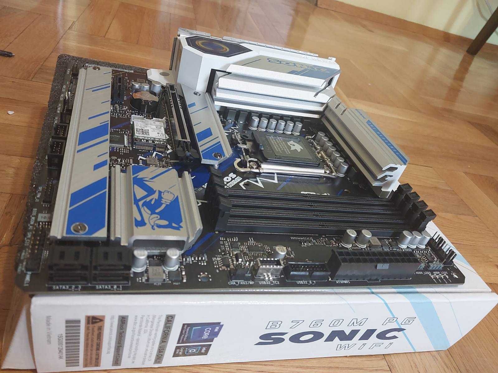 Intel Coire i5 13400F + AsRock B760M PG SONIC Wi-Fi DDR5 - НОВИ