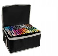 Set 168 markere colorate 2 varfuri grosimi diferite, multicolor