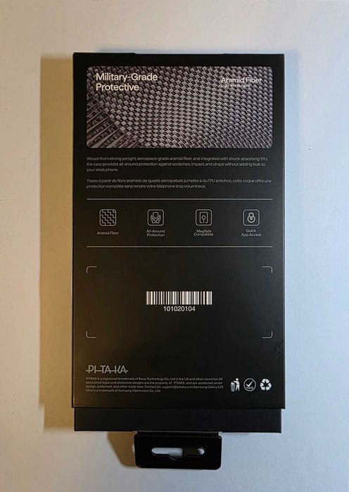 Husă Phitaka Samsung S25 Ultra neagră