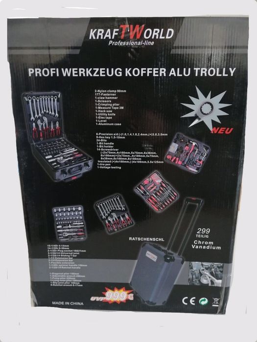 Куфар с инструмент Kraft Германия F Tools с Инструменти 429