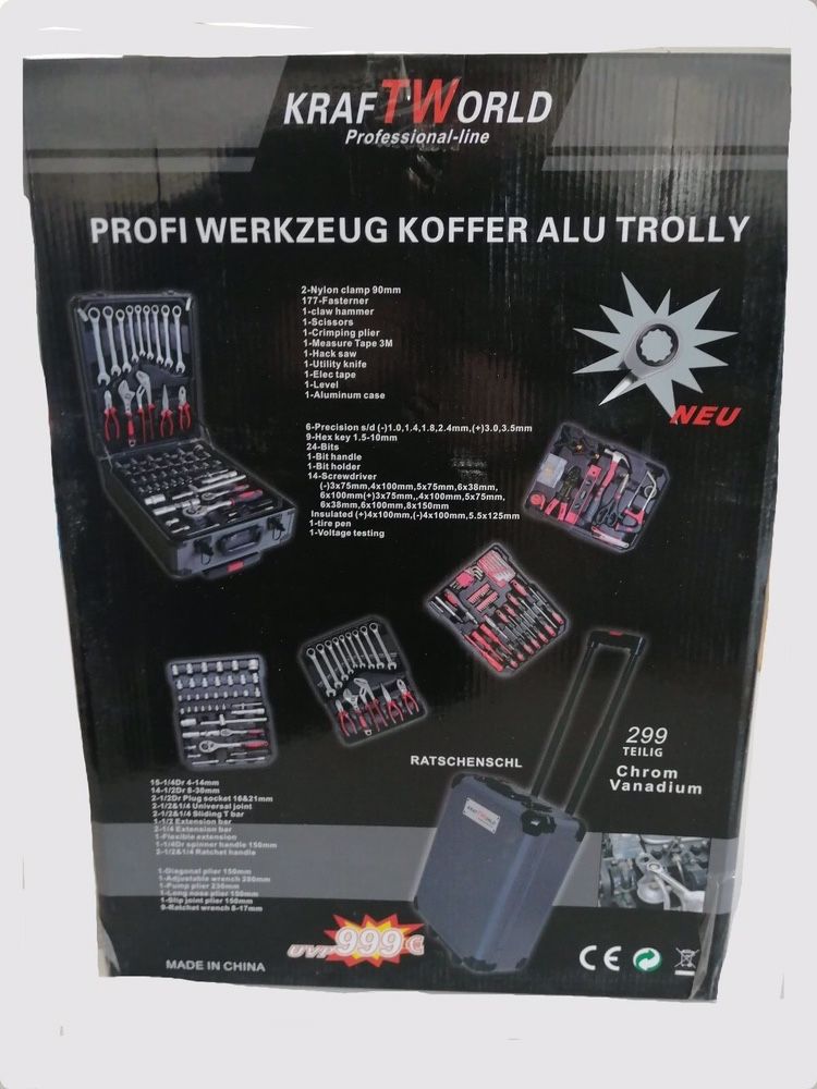 Немски Куфар Kraft Германия F Tools с Инструменти 429