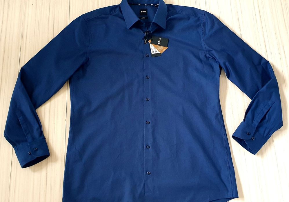 Hugo Boss Slim Fit  Cotton  45/17 1/3 - 2XL НОВО! ОРИГИНАЛ! Мъжка Риза