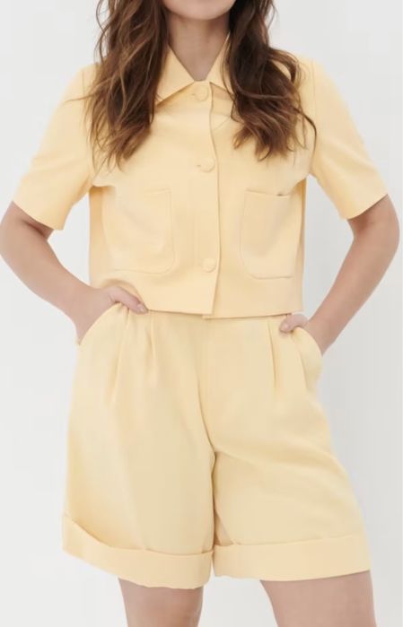 Pantaloni scurti paperbag, marimea M